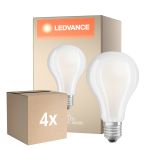 Multipack 4x Ledvance  Classic LED E27 Pear Filament Frosted 24W 3452lm - 840 Cool White | Replaces 200W